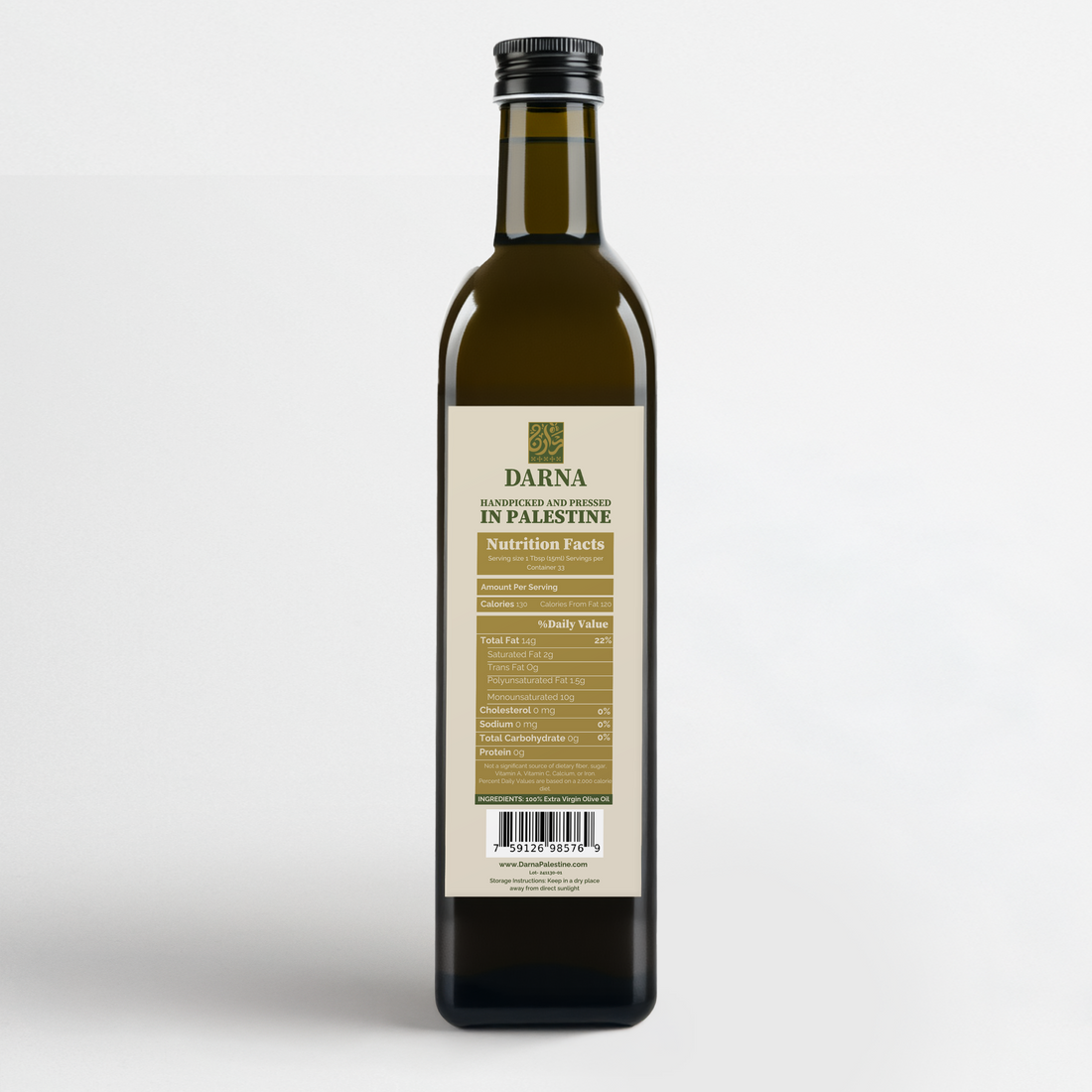 Palestinian Extra Virgin Olive Oil – 17 OZ Village Harvest